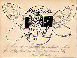 Sketch of Lois, the Minden, Nevada teacher, 1942